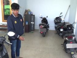 Tiga Motor Mahasiswa KKN di Sukabumi Dicuri Saat Terlelap, CCTV Rekam Aksi Pelaku